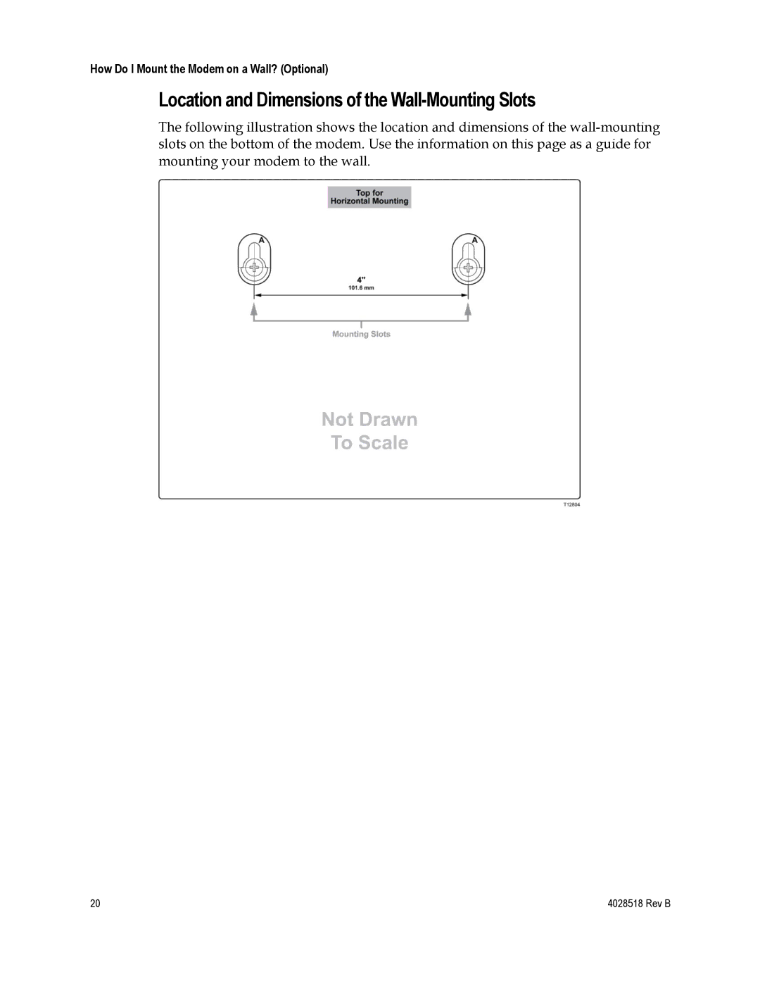 Cisco Systems 4025508, EPC2202, DPC2202 important safety instructions Location and Dimensions of the Wall-Mounting Slots 