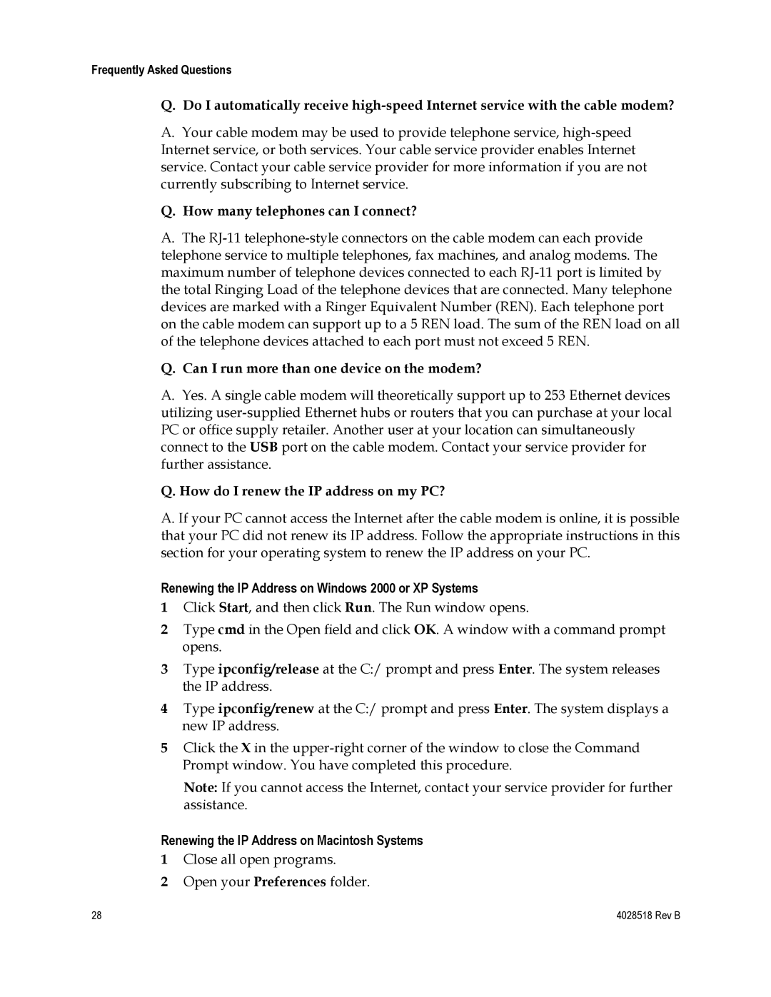 Cisco Systems DPC2202, EPC2202, 4025508 important safety instructions How many telephones can I connect? 