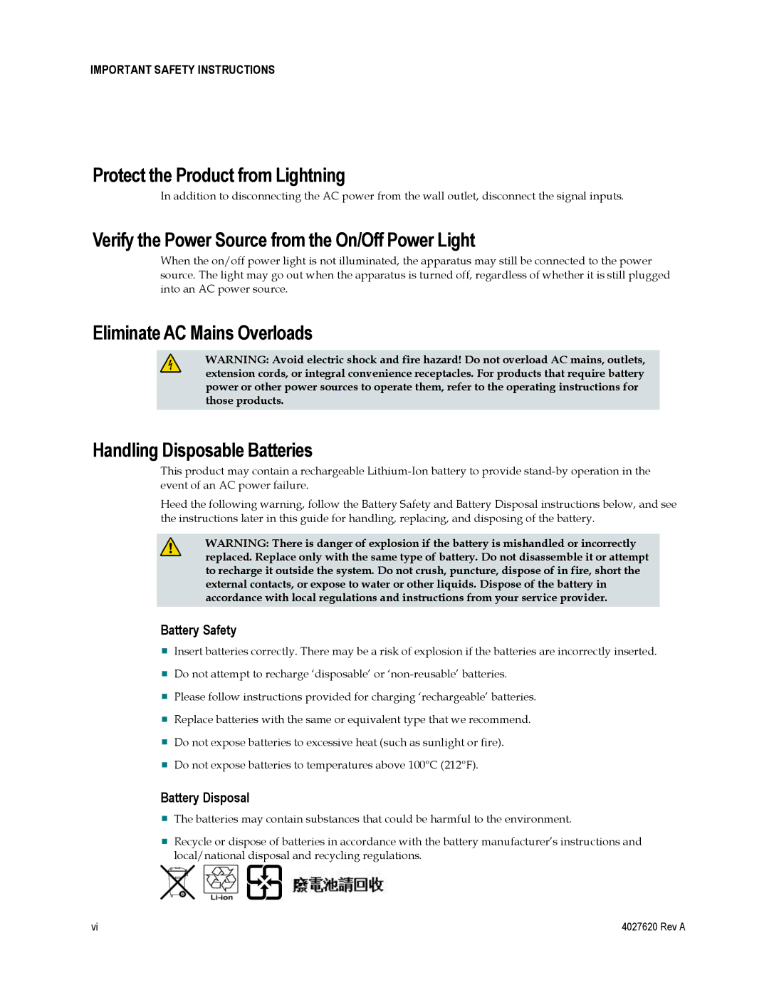 Cisco Systems EPC3208, DPC3208 Protect the Product from Lightning, Verify the Power Source from the On/Off Power Light 