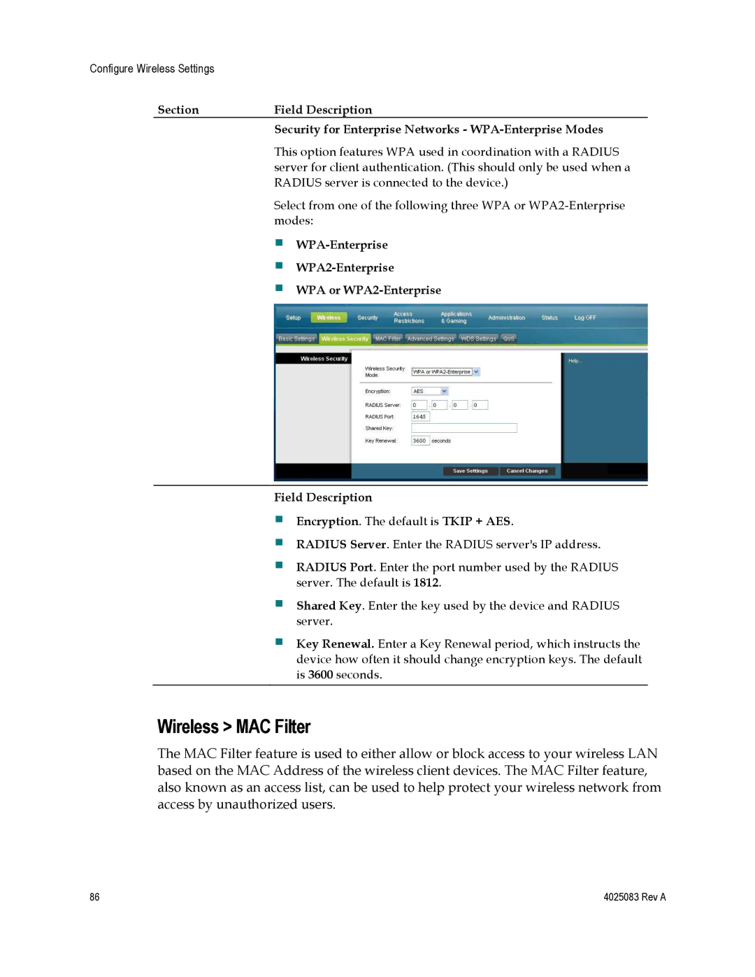 Cisco Systems 4039760, EPC3827, DPC3827 important safety instructions Wireless MAC Filter 