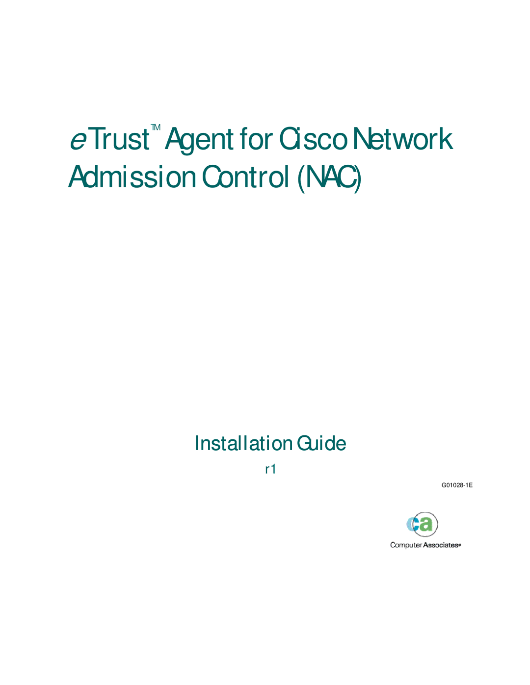 Cisco Systems G01028-1E manual TrustTM Agent for Cisco Network Admission Control NAC 