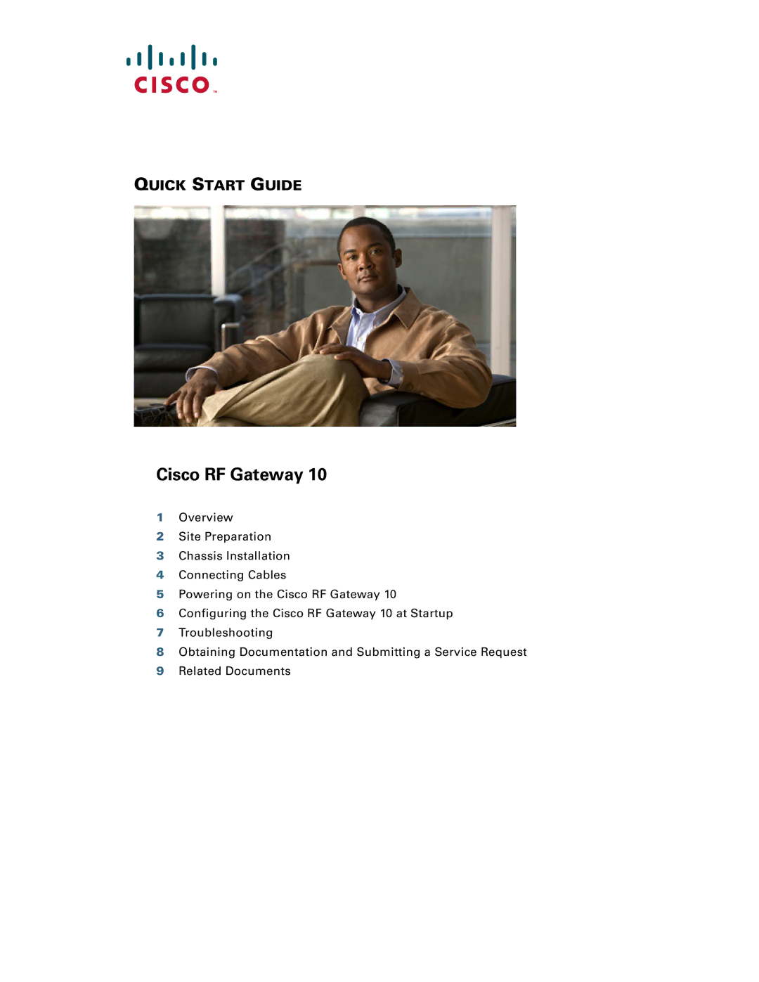 Cisco Systems Gateway 10 quick start Cisco RF Gateway 