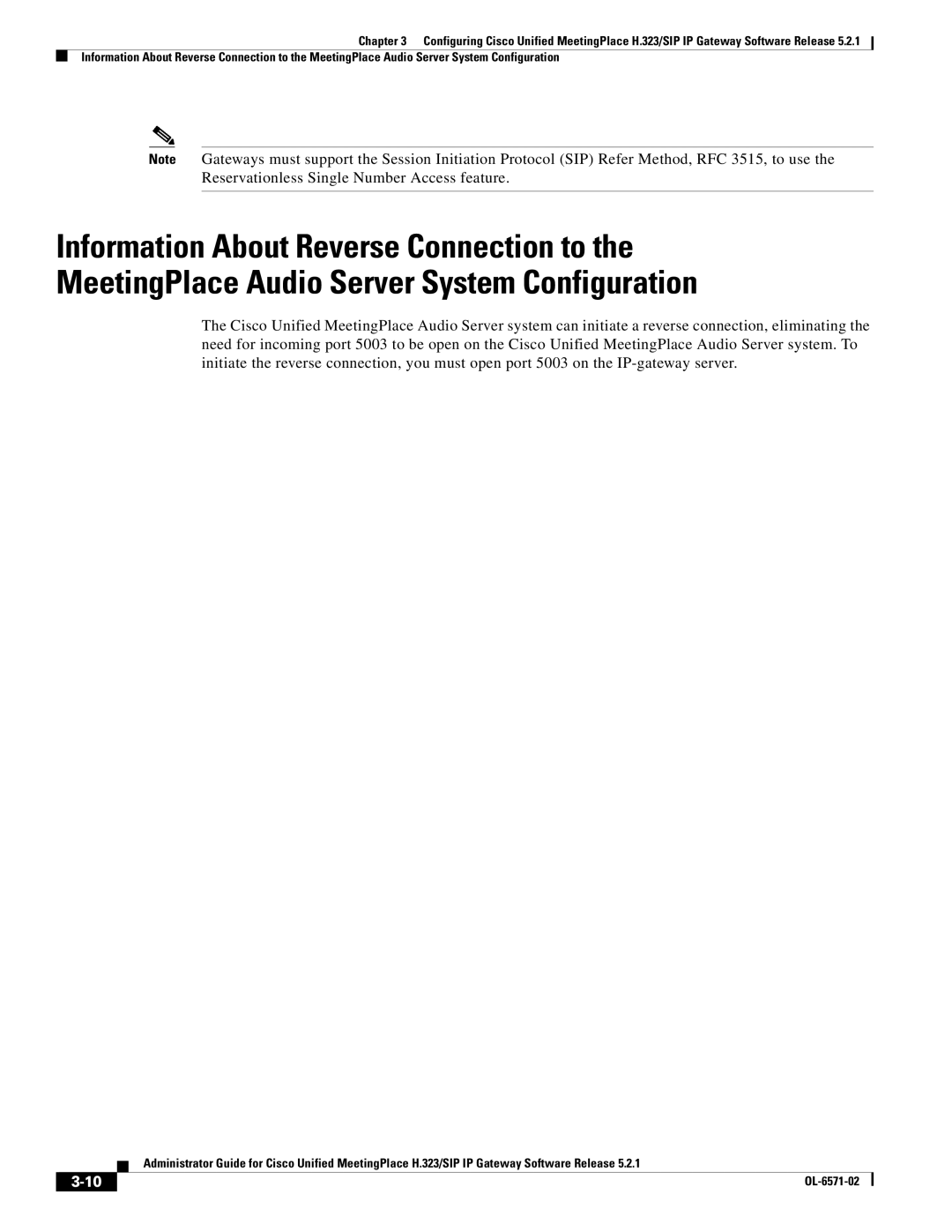 Cisco Systems H.323/SIP manual OL-6571-02 