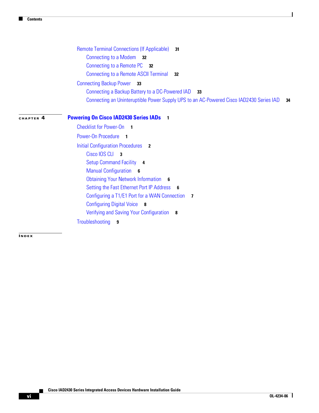 Cisco Systems IAD2430 manual Connecting to a Remote PC 