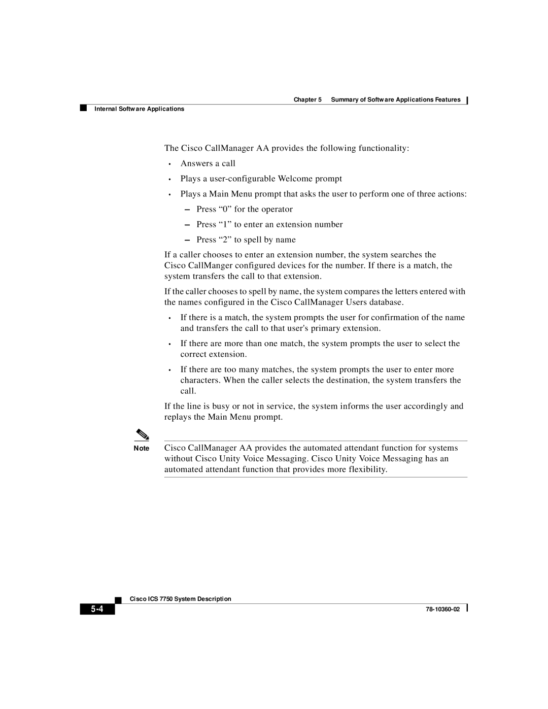 Cisco Systems ICS-7750 manual Cisco ICS 7750 System Description 