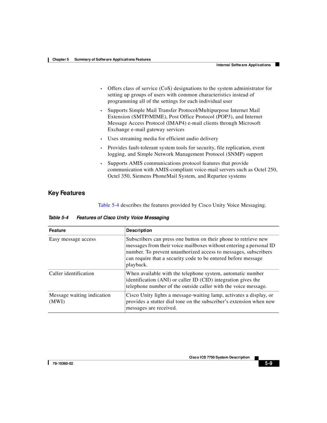 Cisco Systems ICS-7750 manual Mwi, Messages are received 