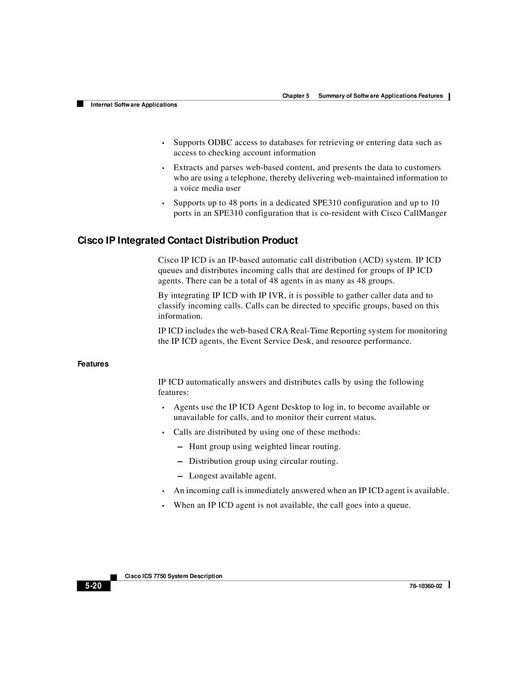 Cisco Systems ICS-7750 manual Cisco IP Integrated Contact Distribution Product 