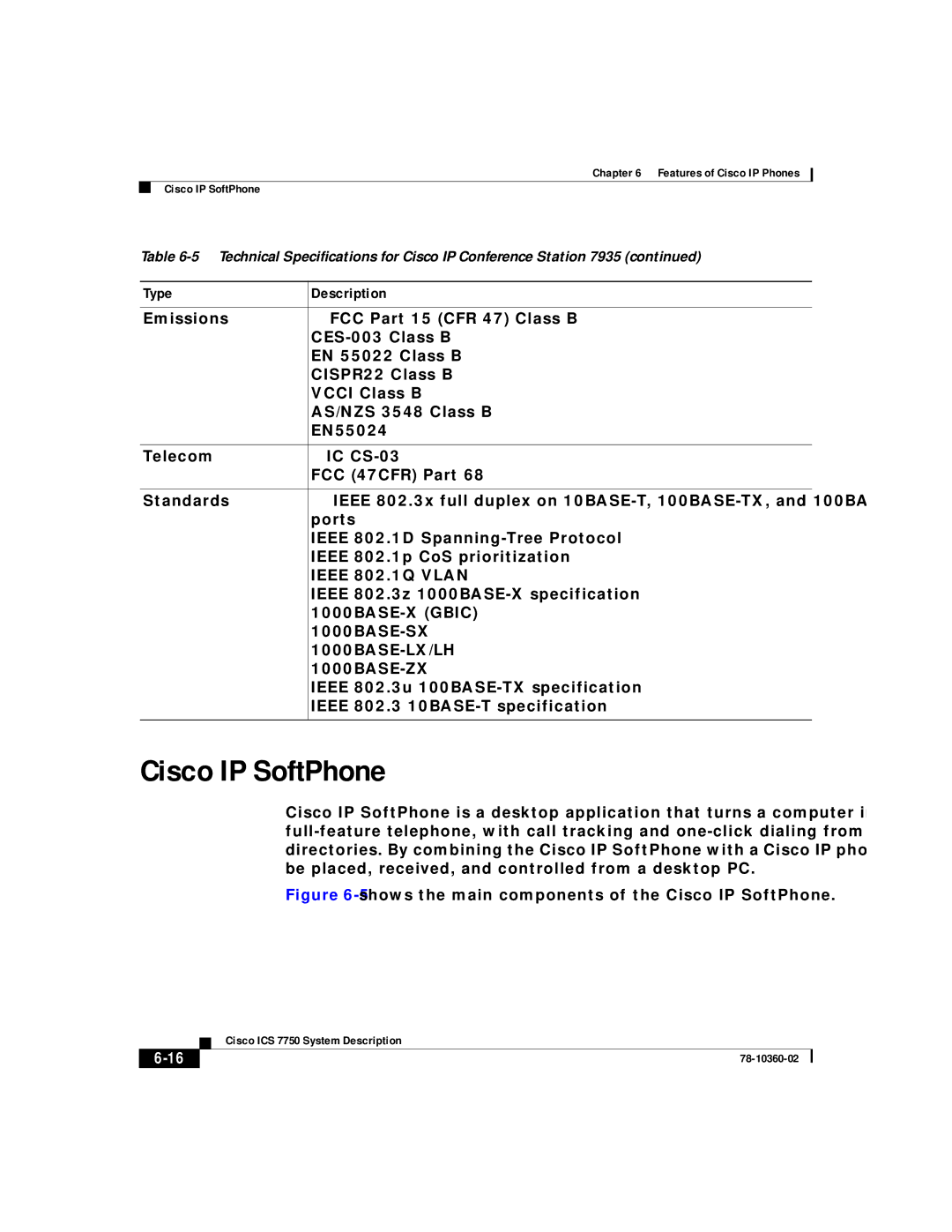 Cisco Systems ICS-7750 manual 5shows the main components of the Cisco IP SoftPhone 