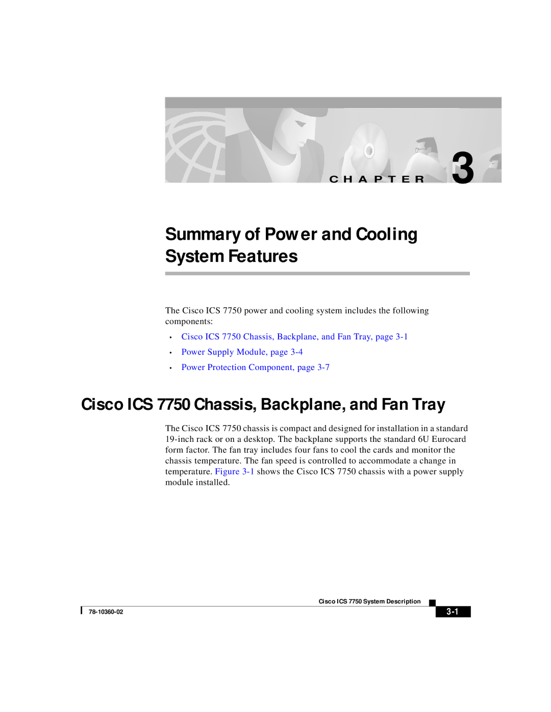 Cisco Systems ICS-7750 manual Summary of Power and Cooling System Features 