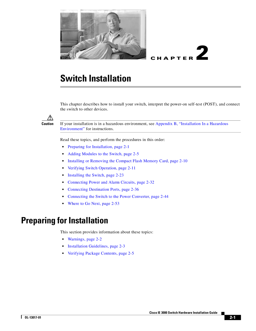 Cisco Systems IE 3000 Series, IEM30004PC manual Switch Installation, Preparing for Installation 