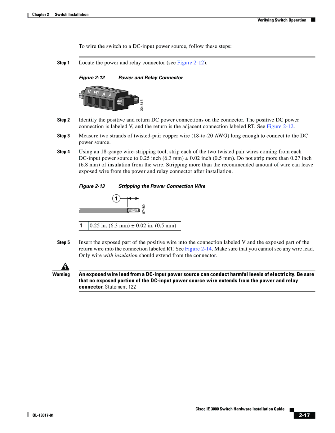 Cisco Systems IE 3000 Series, IEM30004PC manual Power and Relay Connector 