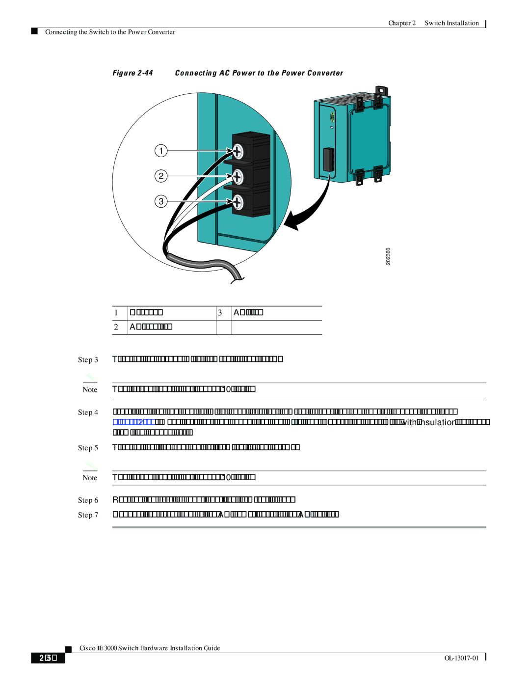 Cisco Systems IEM30004PC, IE 3000 Series manual Connecting AC Power to the Power Converter 