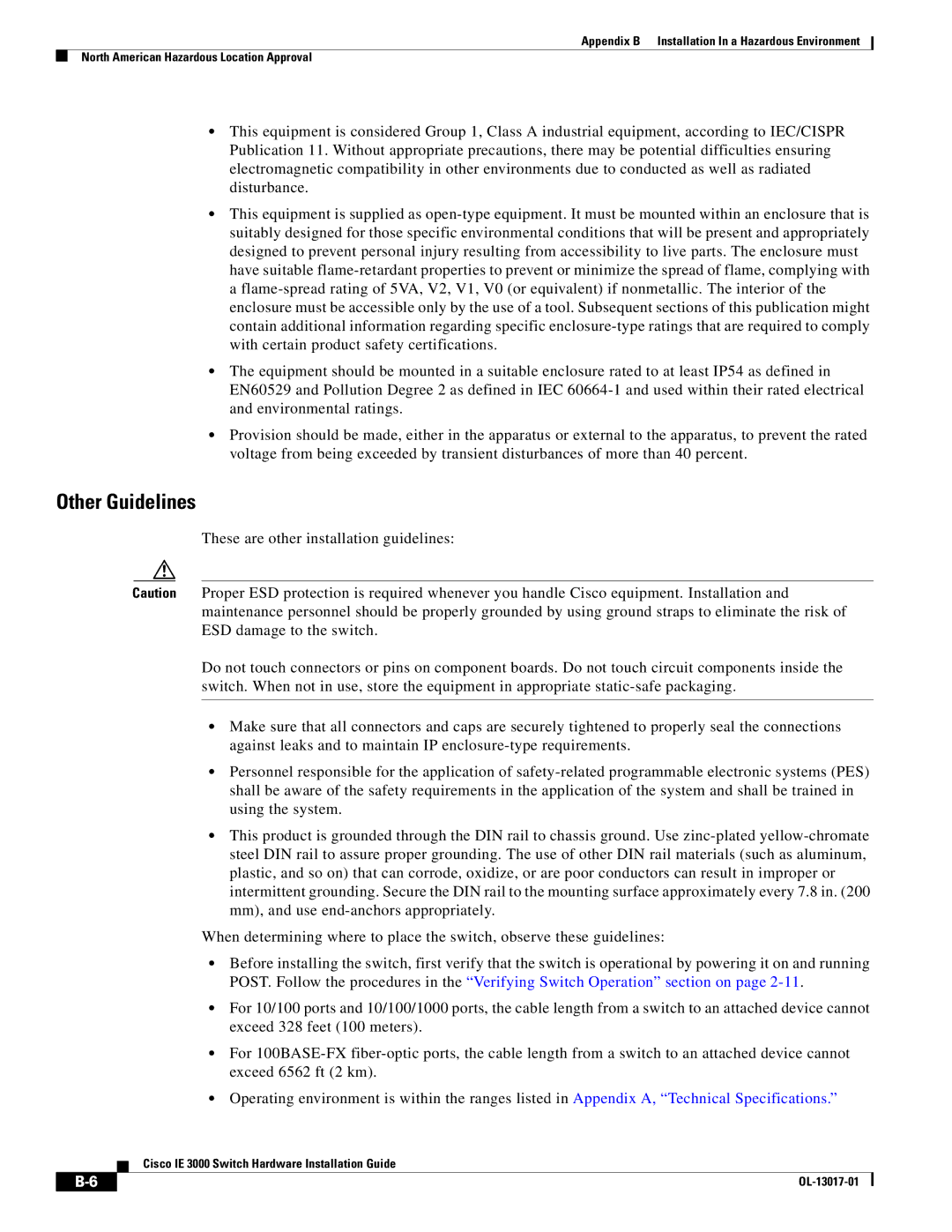 Cisco Systems IEM30004PC, IE 3000 Series manual Other Guidelines 