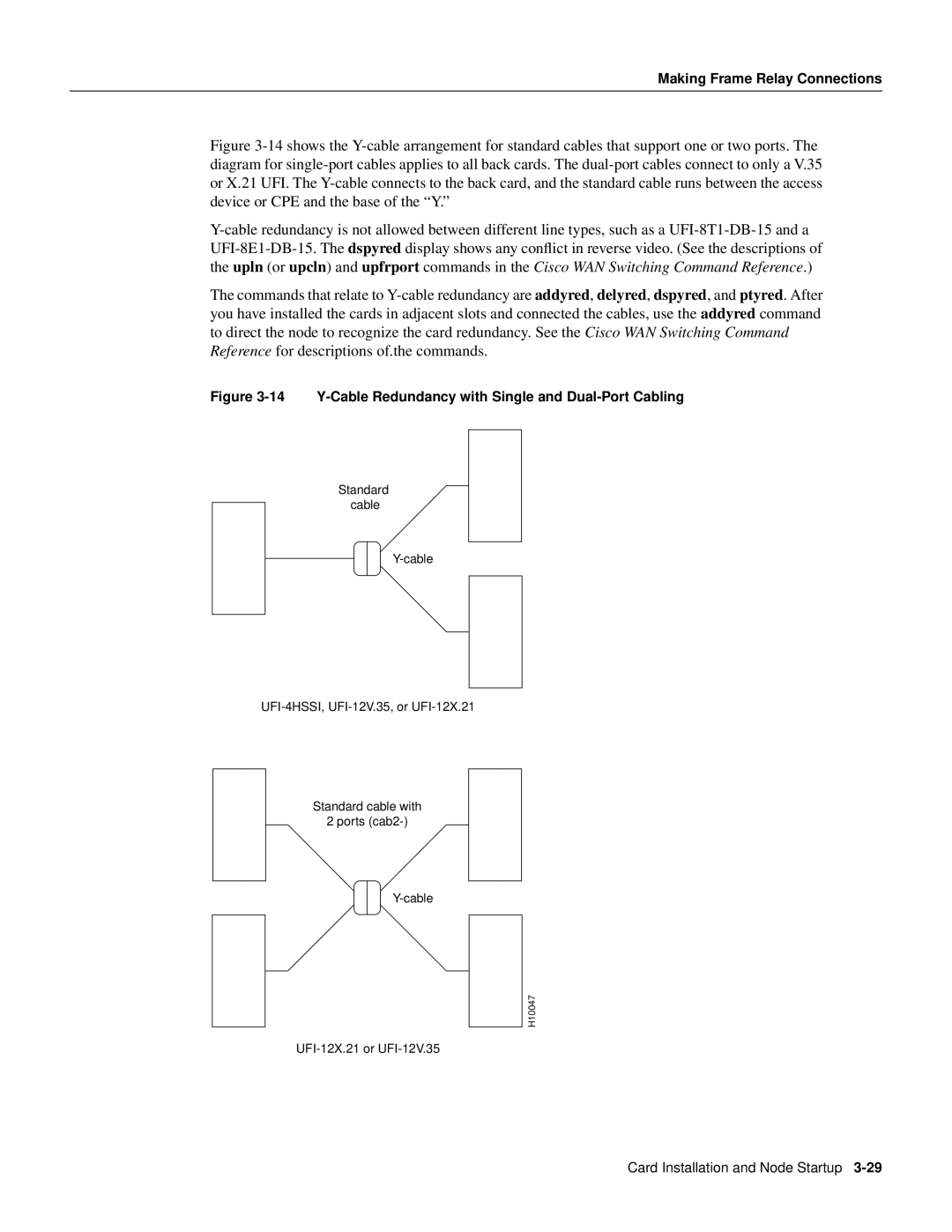 Cisco Systems IGX 8400 Series manual Y-Cable Redundancy with Single and Dual-Port Cabling 