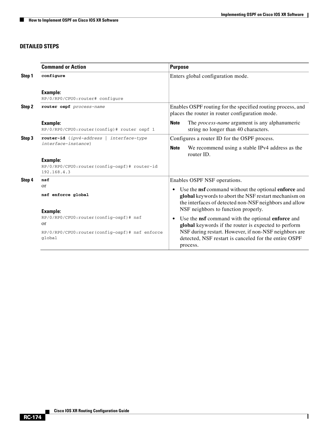 Cisco Systems IOS XR manual RC-174 