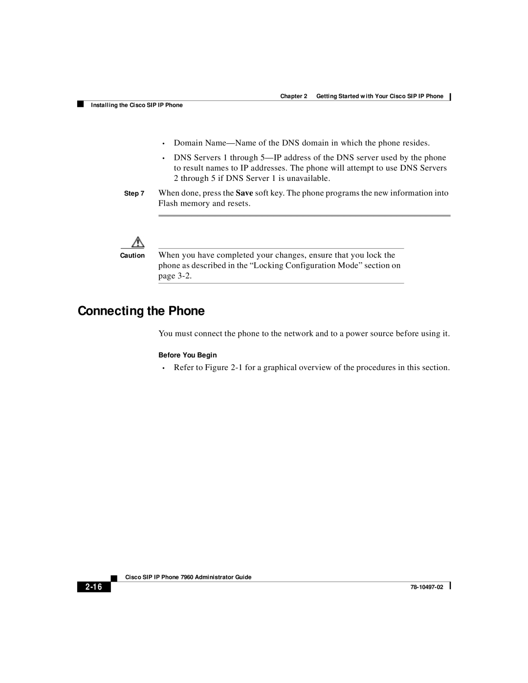 Cisco Systems IP phone 7960 manual Connecting the Phone 