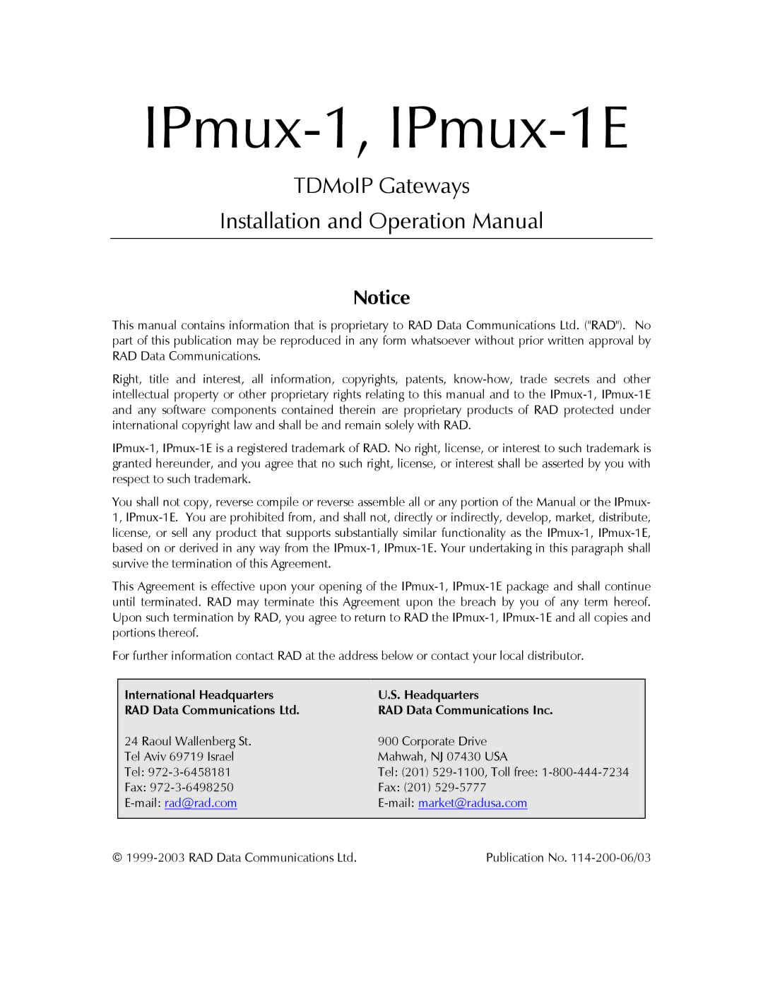 Cisco Systems IPMUX-1E operation manual IPmux-1, IPmux-1E 