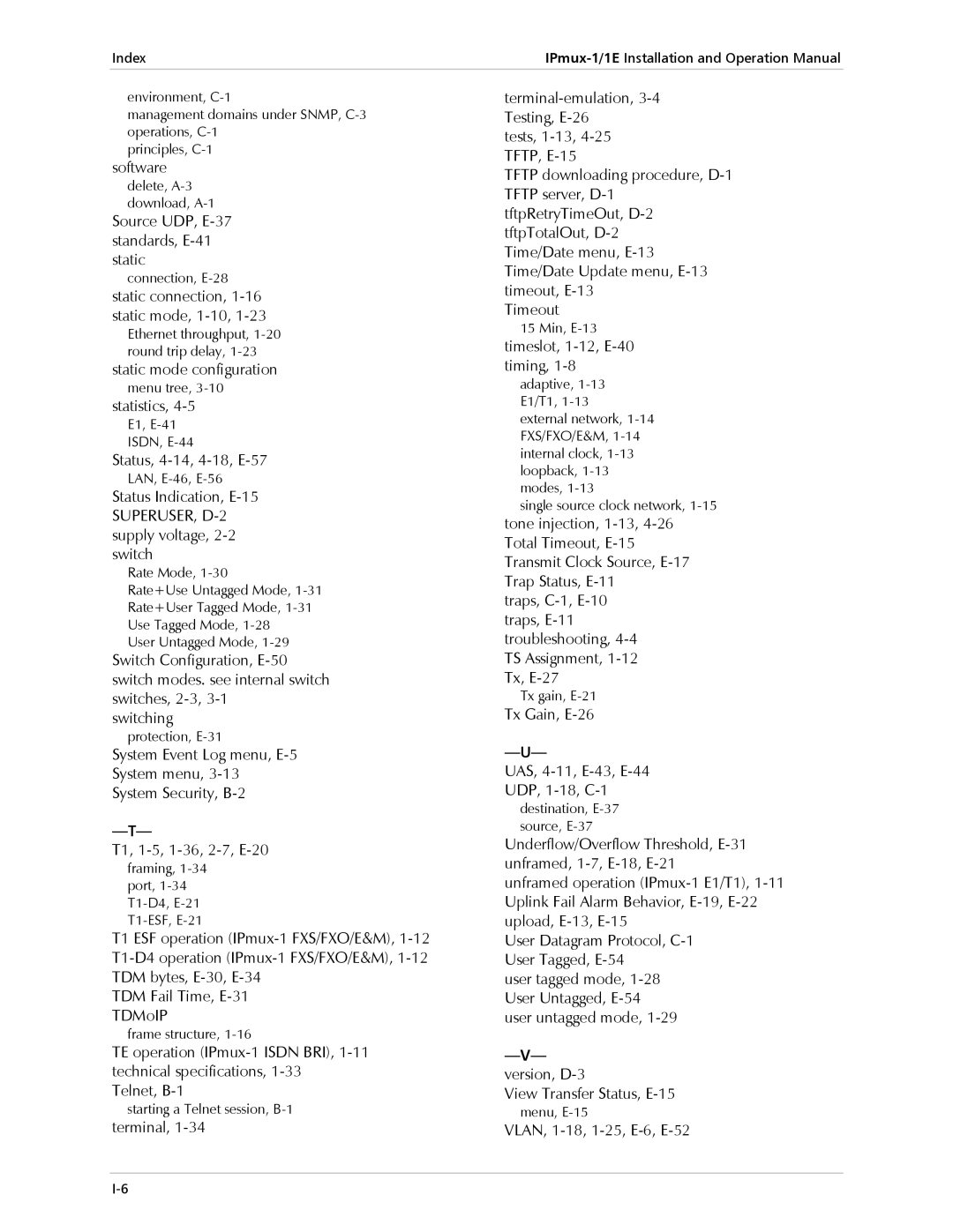 Cisco Systems IPMUX-1E operation manual Timeslot, 1-12, E-40 timing, Version, D-3 