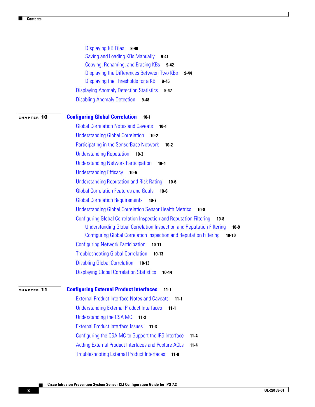 Cisco Systems IPS4510K9 manual Configuring Global Correlation 