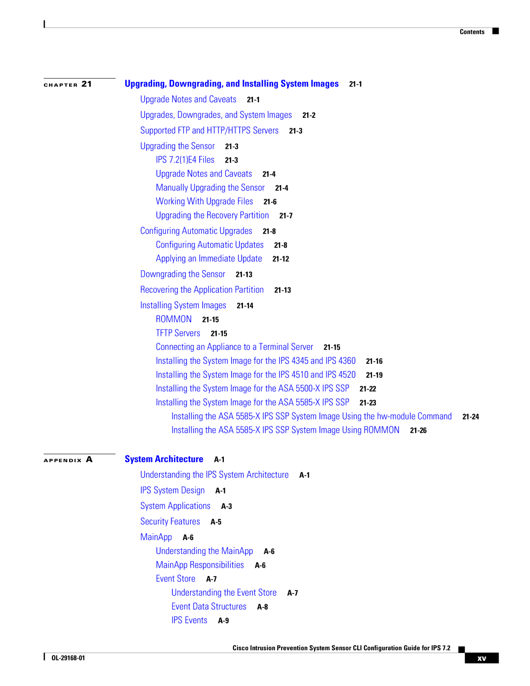 Cisco Systems IPS4510K9 manual Upgrading, Downgrading, and Installing System Images 