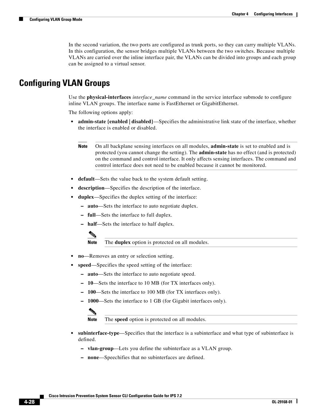 Cisco Systems IPS4510K9 manual Configuring Vlan Groups 