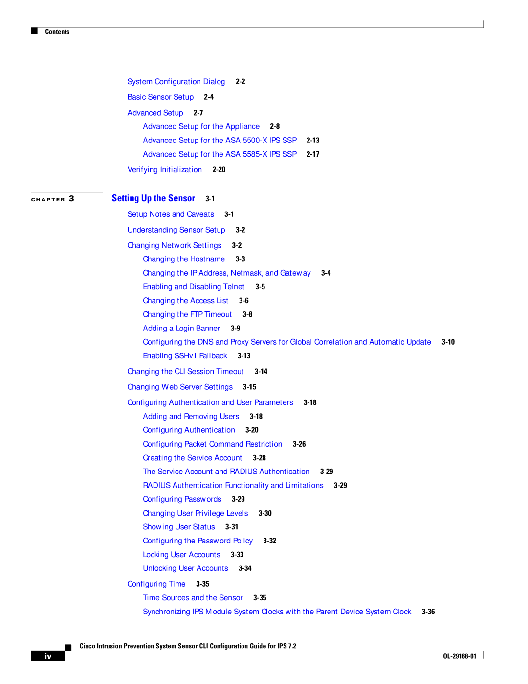 Cisco Systems IPS4510K9 manual Advanced Setup for the Appliance 