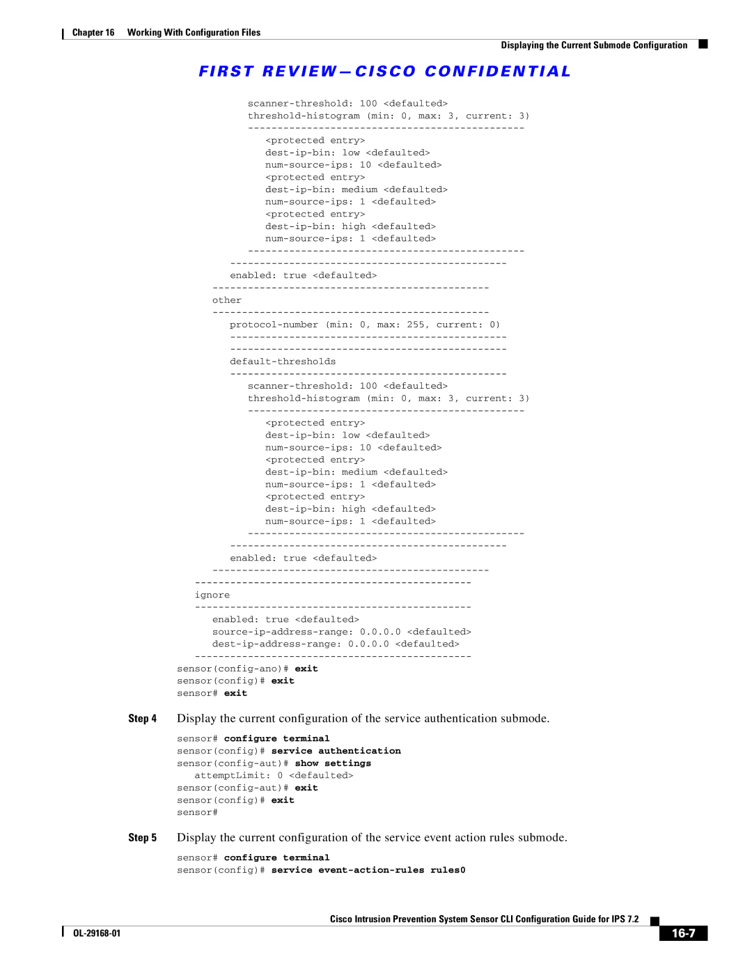 Cisco Systems IPS4510K9 manual 16-7 