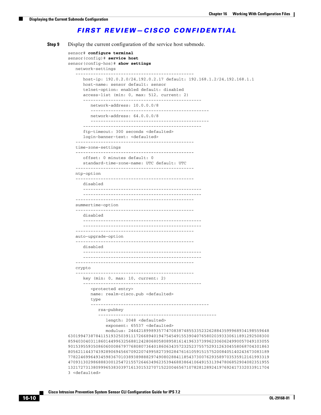 Cisco Systems IPS4510K9 manual 16-10 