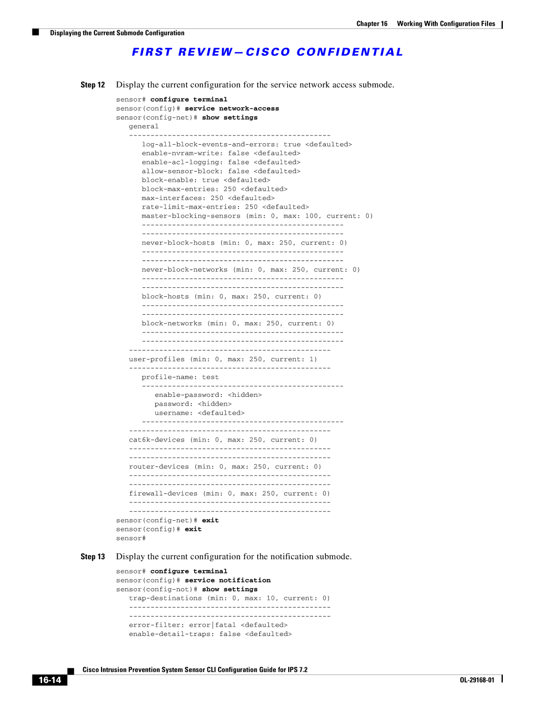 Cisco Systems IPS4510K9 manual 16-14 