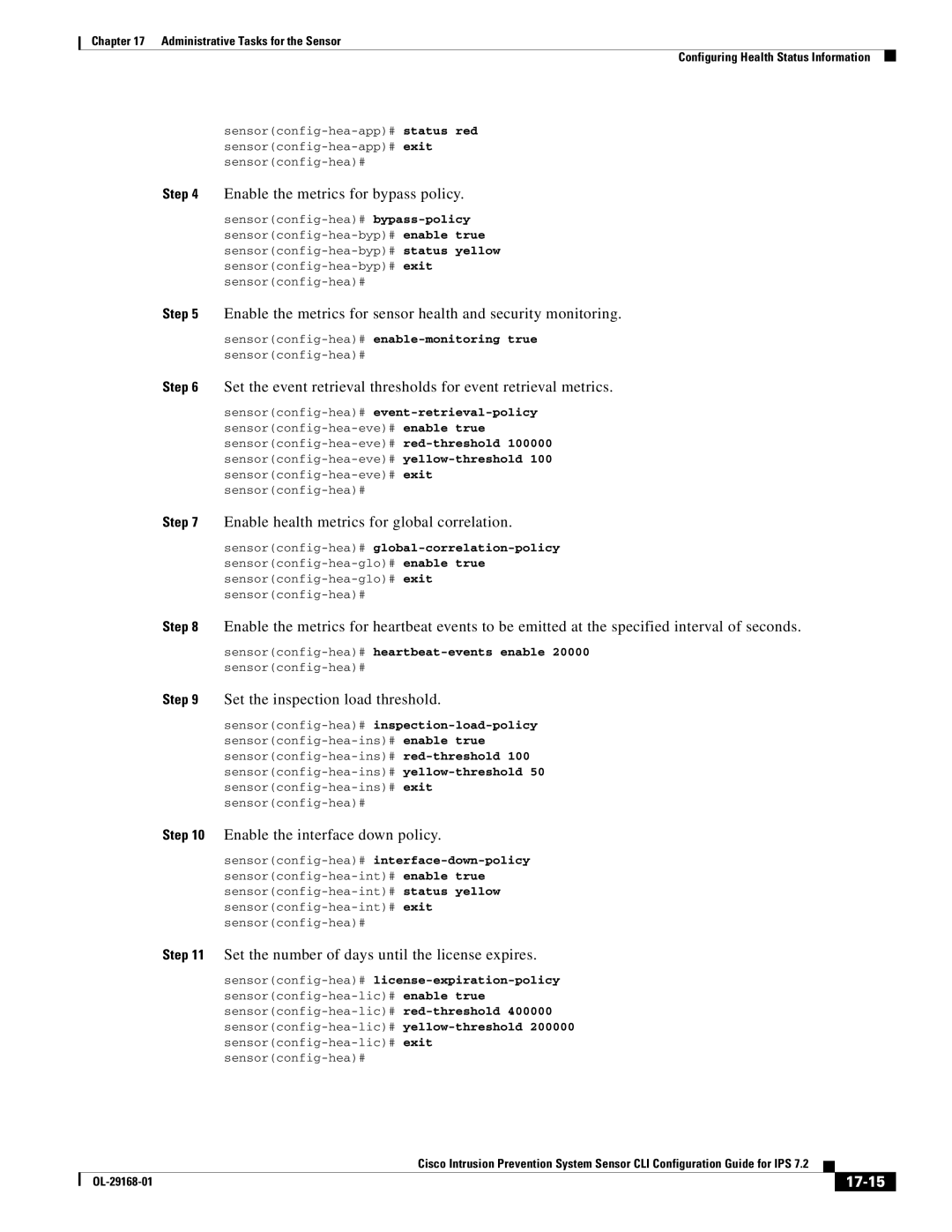 Cisco Systems IPS4510K9 manual 17-15 