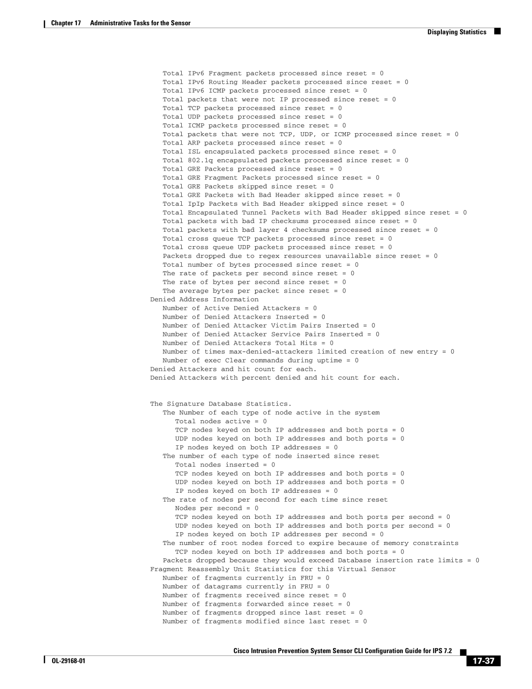 Cisco Systems IPS4510K9 manual 17-37 