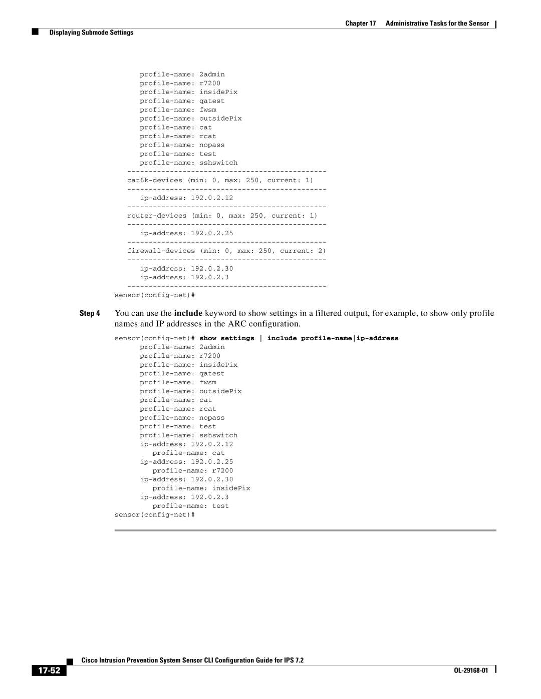 Cisco Systems IPS4510K9 manual 17-52 