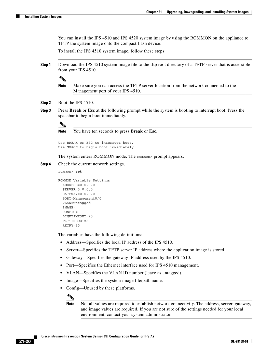 Cisco Systems IPS4510K9 manual 21-20 