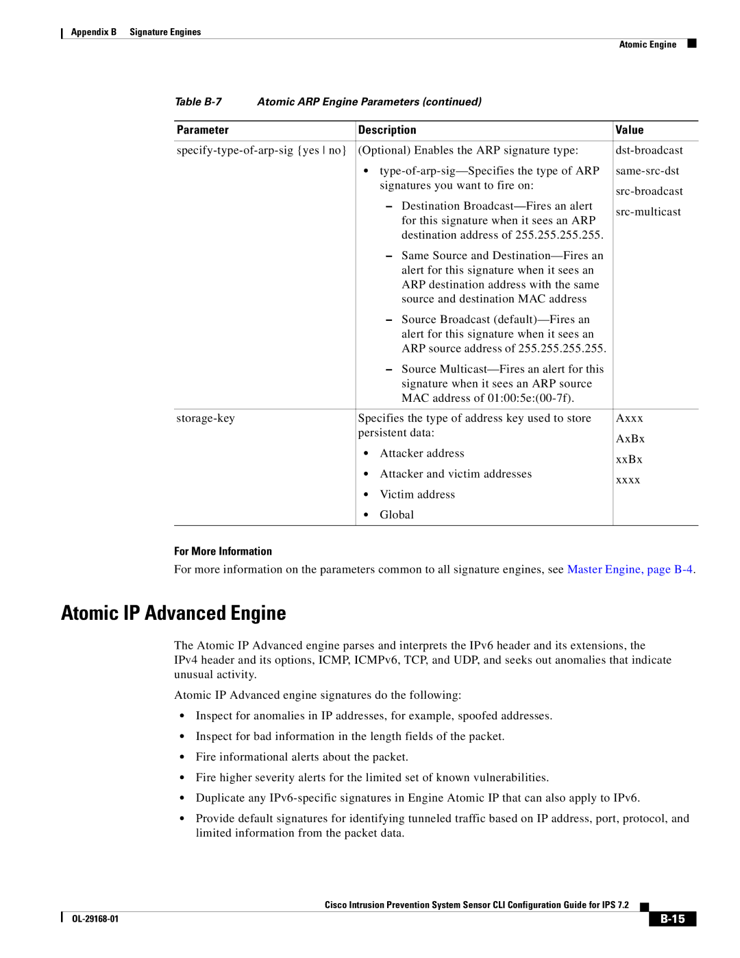 Cisco Systems IPS4510K9 manual Atomic IP Advanced Engine 