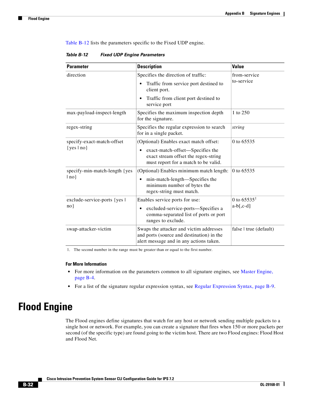 Cisco Systems IPS4510K9 manual Flood Engine 