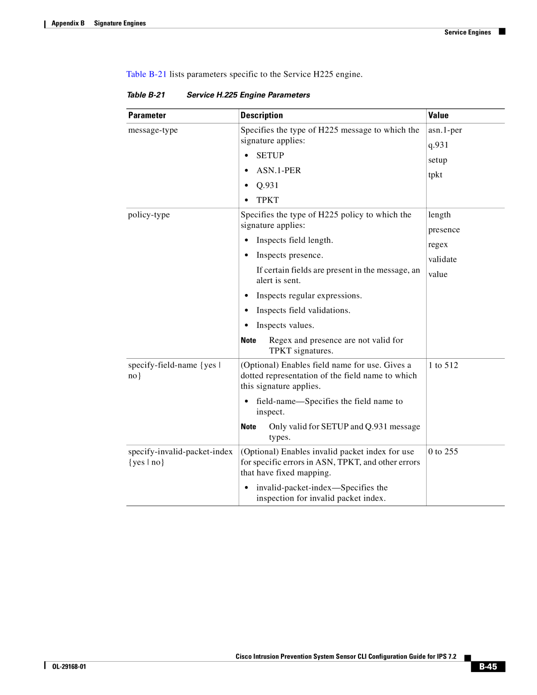 Cisco Systems IPS4510K9 manual Setup, ASN.1-PER, Tpkt 