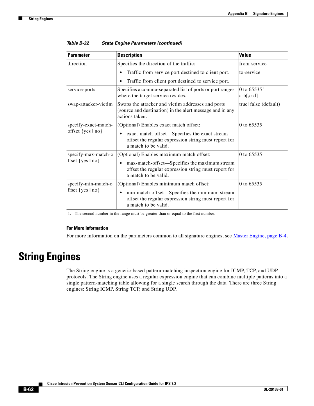 Cisco Systems IPS4510K9 manual String Engines 