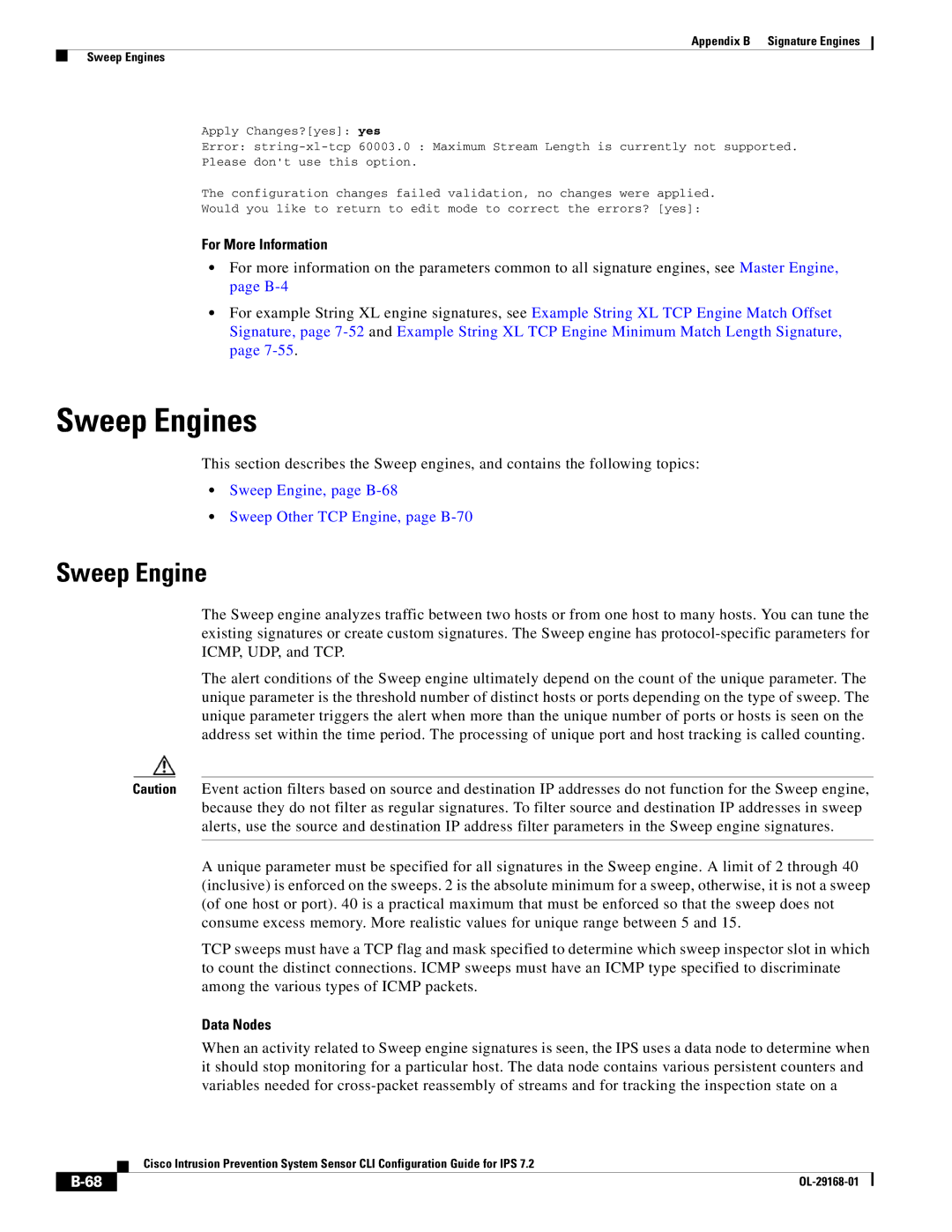 Cisco Systems IPS4510K9 manual Sweep Engines, Data Nodes 