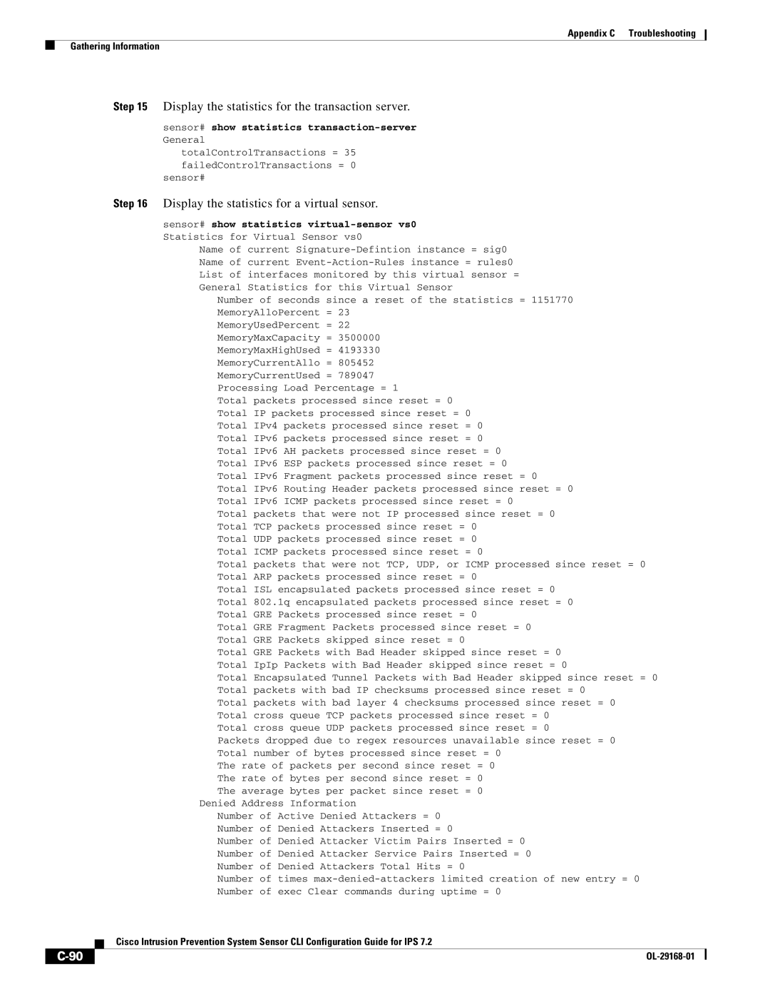 Cisco Systems IPS4510K9 manual Name Current 