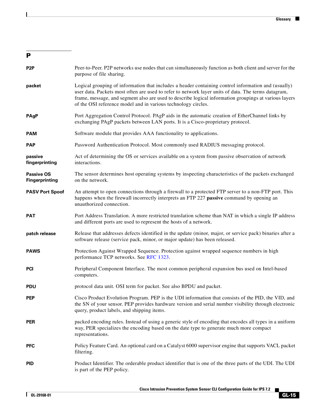 Cisco Systems IPS4510K9 manual GL-15 