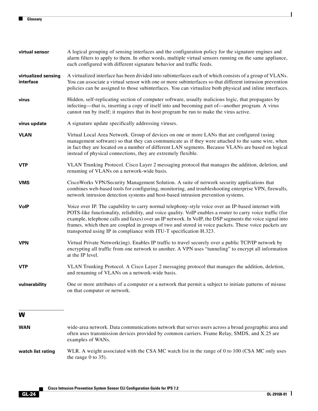 Cisco Systems IPS4510K9 manual GL-24 