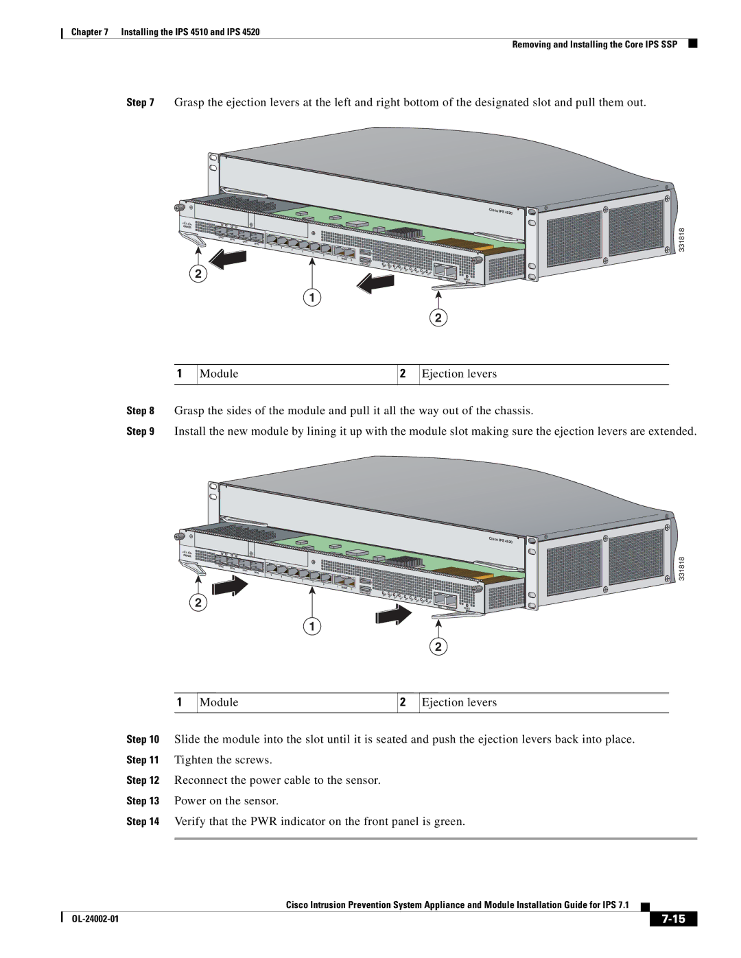 Cisco Systems IPS4520K9 manual 331818 