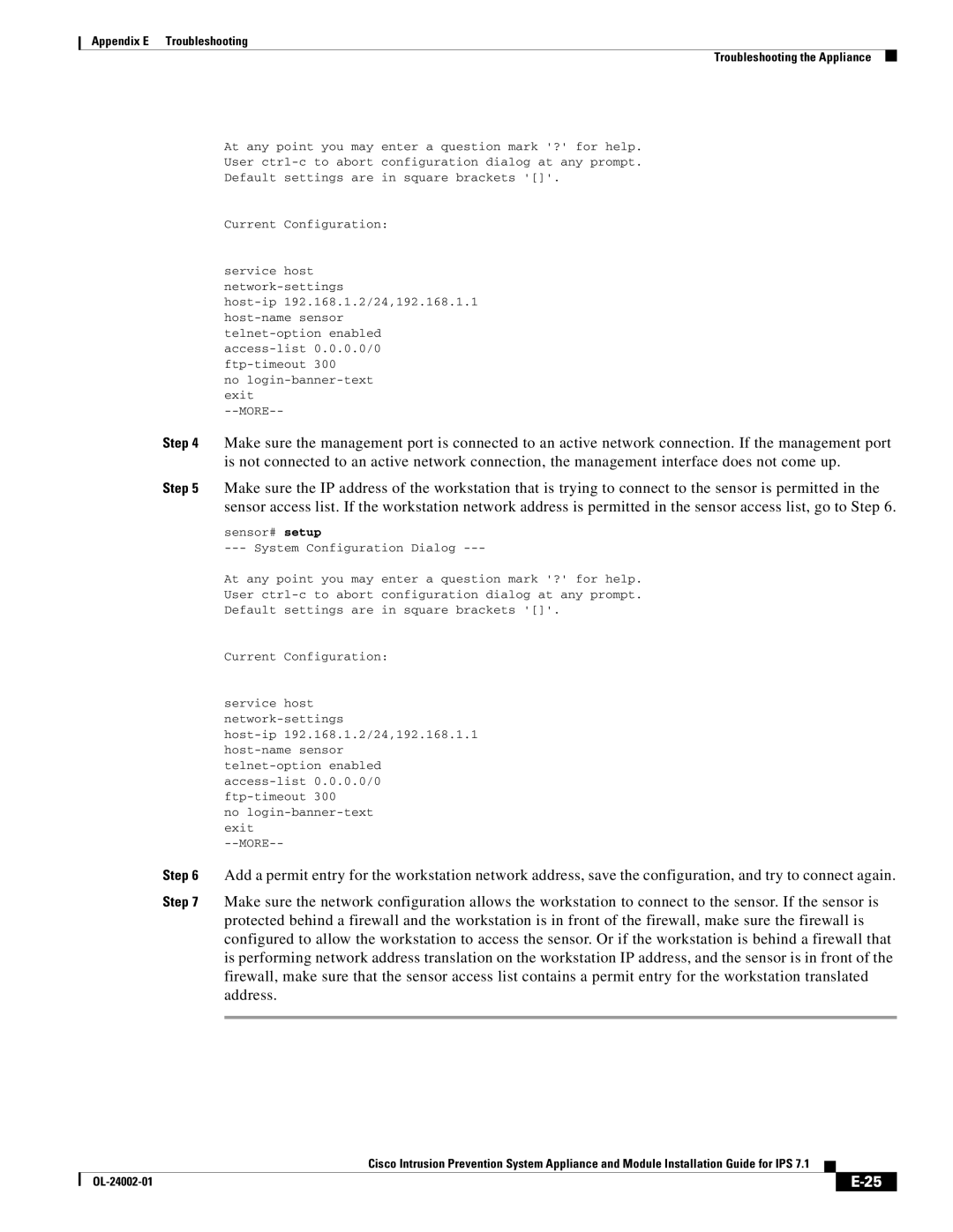 Cisco Systems IPS4520K9 manual More 