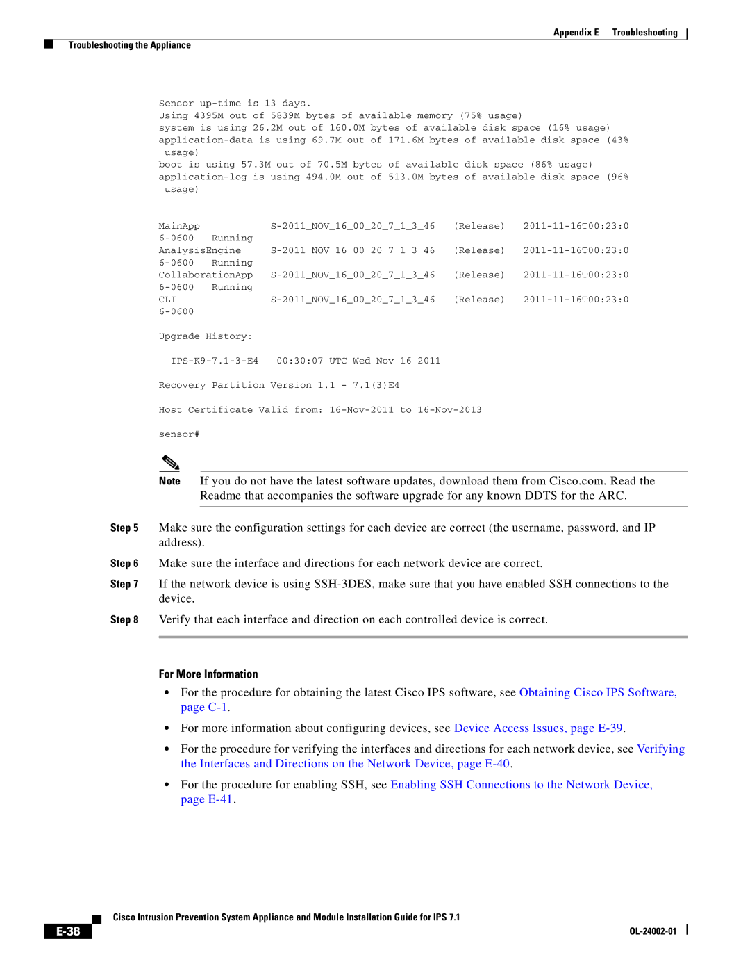 Cisco Systems IPS4520K9 manual For More Information 