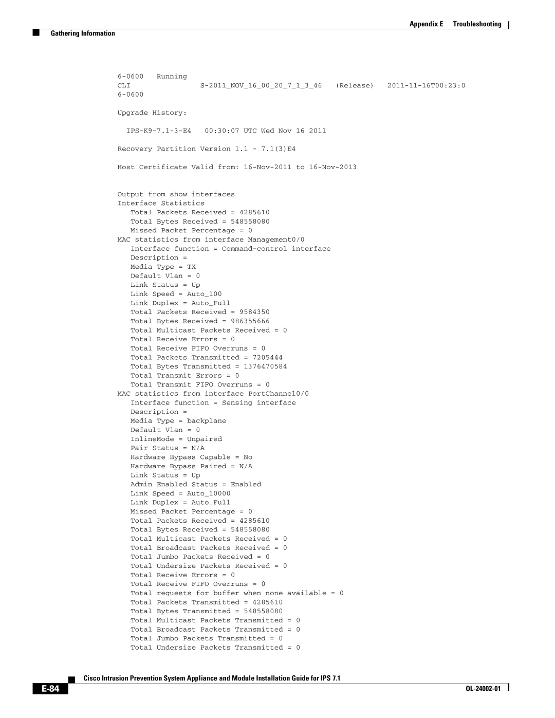 Cisco Systems IPS4520K9 manual Default Vlan = InlineMode = Unpaired 