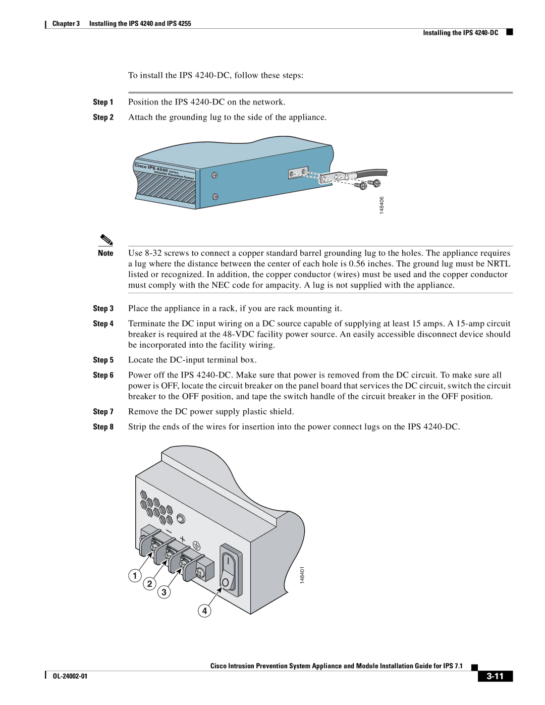 Cisco Systems IPS4520K9 manual 148401 