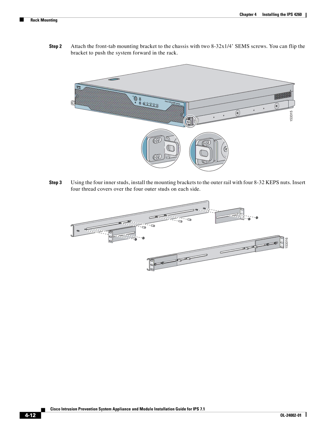 Cisco Systems IPS4520K9 manual 153315 