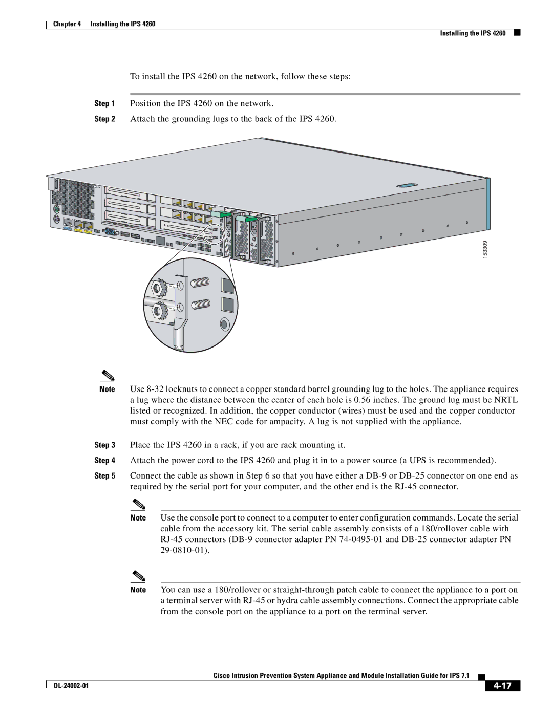 Cisco Systems IPS4520K9 manual 153309 