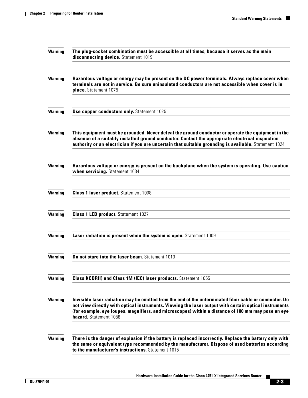 Cisco Systems ISR4451XK9 manual 