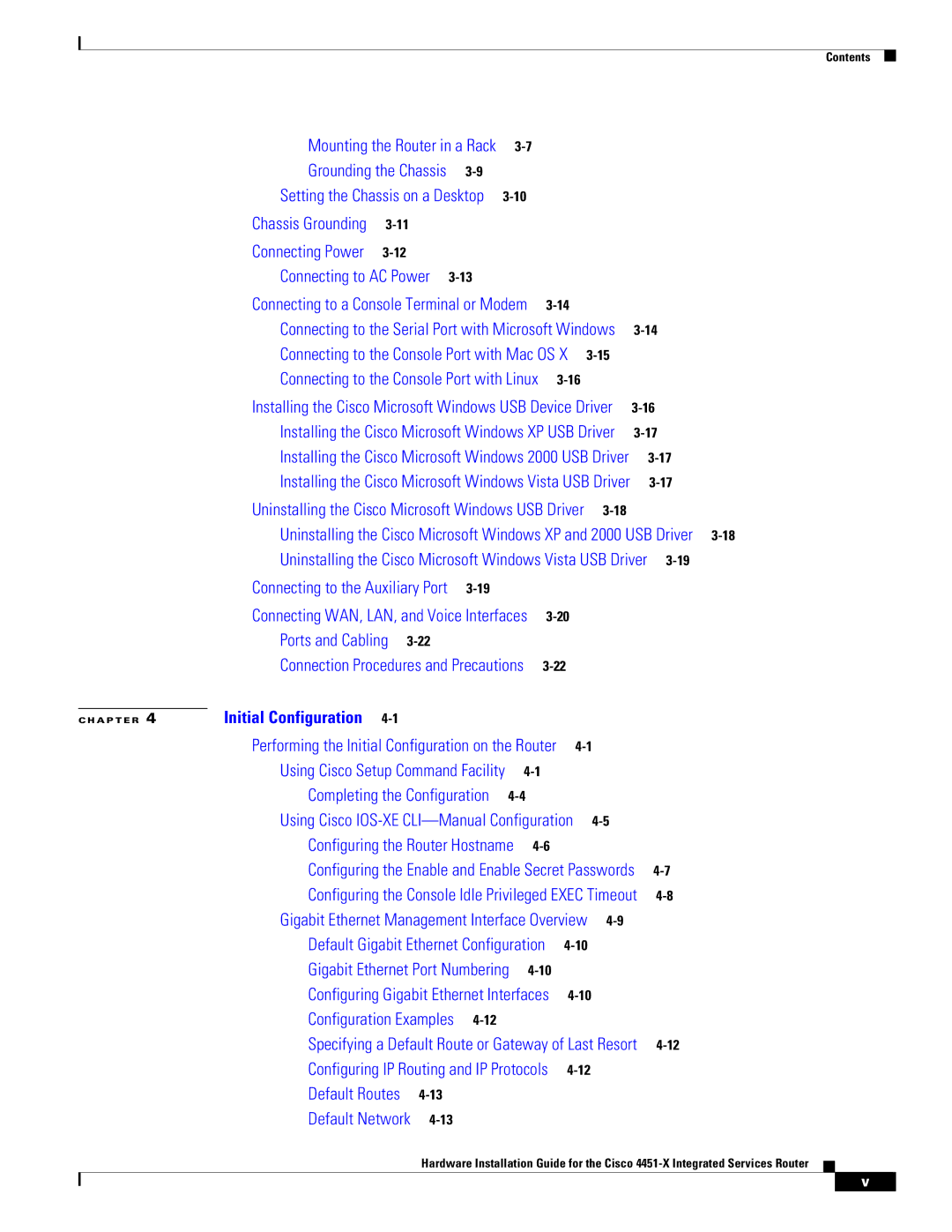 Cisco Systems ISR4451XK9 manual Ports and Cabling 